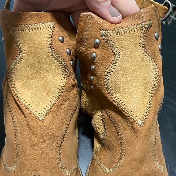 A.S.98 Maudie Leather Ankle Boots with Studs - Picture 12 of 12